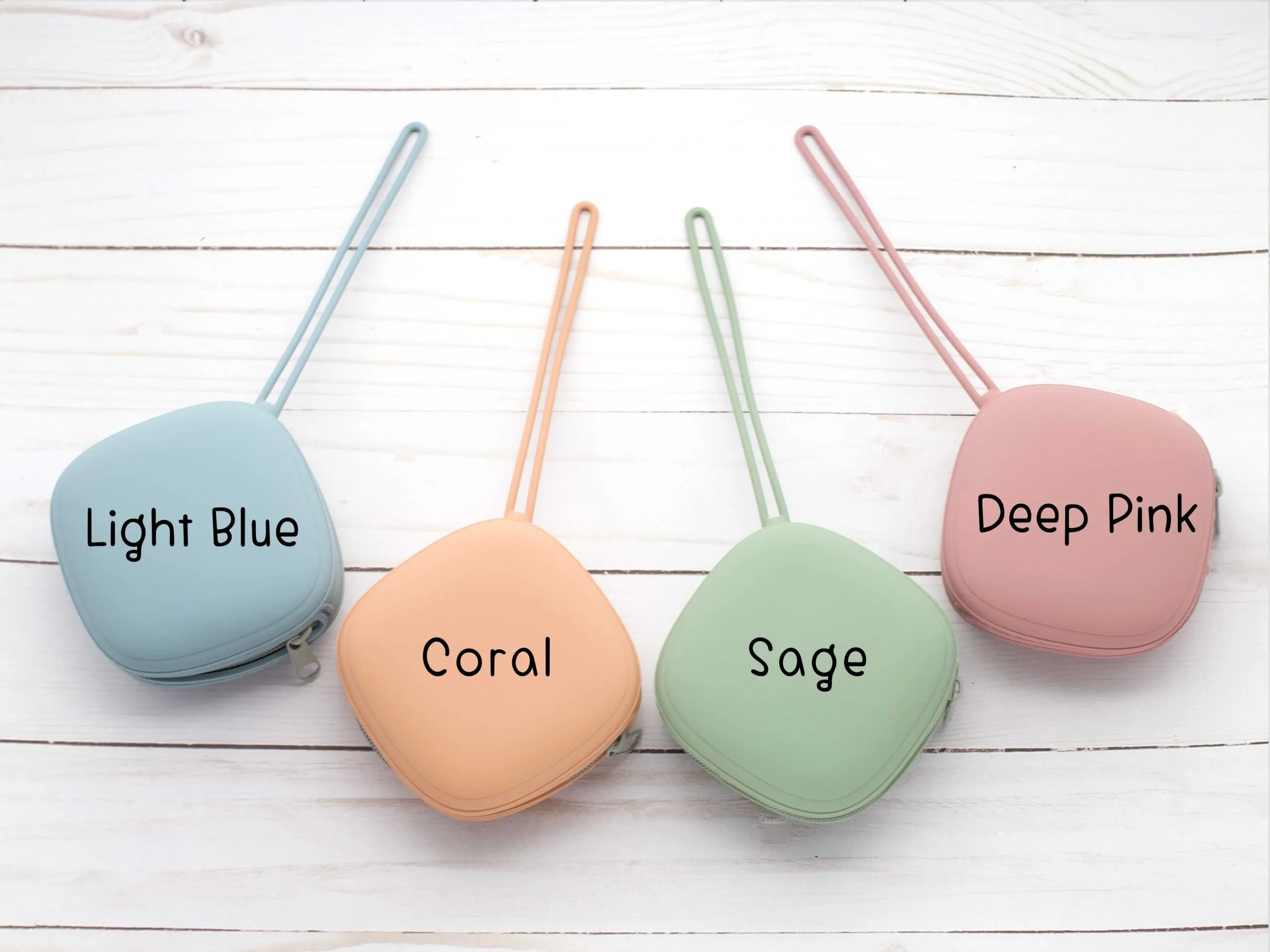 Square Pouch Light Blue 3.5" x 3.5" x 1.75"